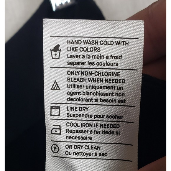 Vince Black Wool Blend Wide Leg Dress Pants 16 Classy Work Career Office Warm - Picture 9 of 9